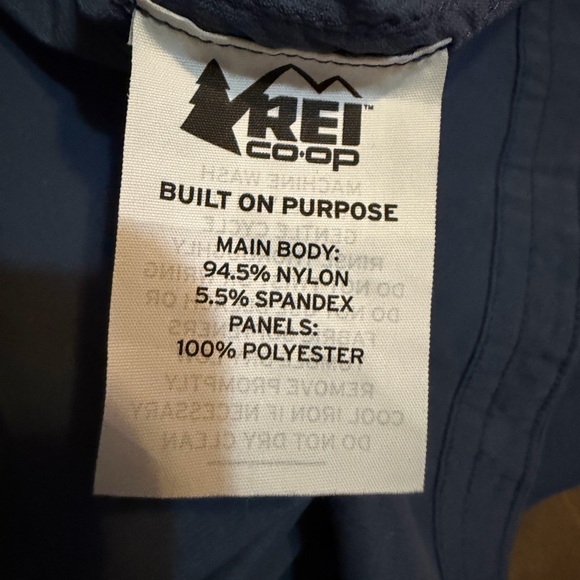 REI Co-op Womens Blue Button-Up Roll Tab Sleeves Hiking/Travel Shirt Sz L - Picture 5 of 6